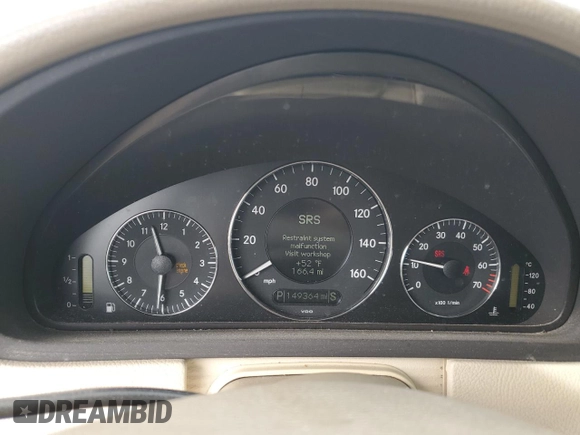 2007 Mercedes-Benz CLK-Class 5.5L with VIN WDBTJ72HX7F216515, listed as a Copart auction lot 46517705 with 149,364 mi miles and Salvage Title. Bid and sale history available at carsss.com. Image 9.