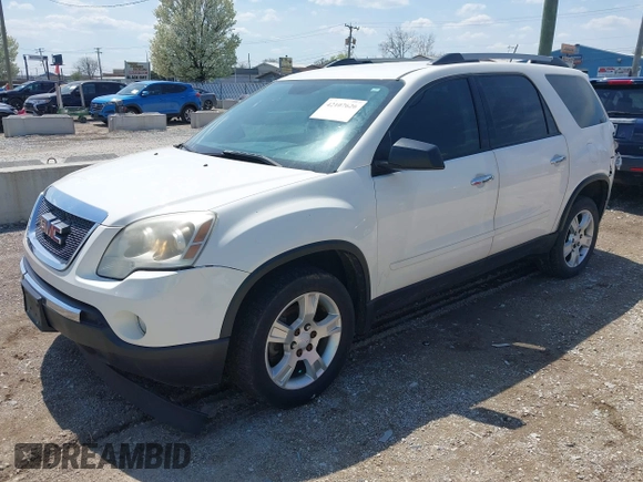 2011 GMC Acadia SLE with VIN 1GKKRPED7BJ228565, listed as a IAAI auction lot 42107626 with 117,670 mi miles and . Bid and sale history available at DreamBid. Image 2.