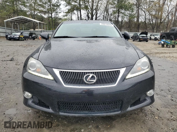 2012 Lexus IS 250 C with VIN JTHFF2C28C2522934, listed as a Copart auction lot 49918695 with 109,595 mi miles and Salvage title. Bid and sale history available at DreamBid. Image 5.