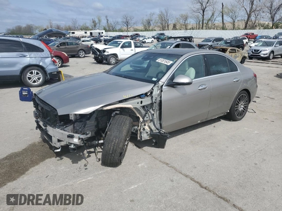 2023 Mercedes-Benz C 300 with VIN W1KAF4HB5PR097613, listed as a Copart auction lot 51051645 with 11,458 mi miles and Salvage title. Bid and sale history available at DreamBid. Image 1.