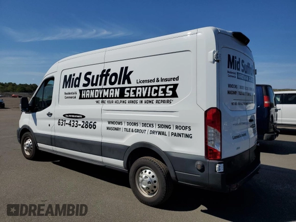 2020 Ford Transit Cargo with VIN 1FTBR2C8XLKB28623, listed as a Copart auction lot 70620544 with 60,020 mi miles and Salvage Title. Bid and sale history available at carsss.com. Image 2.