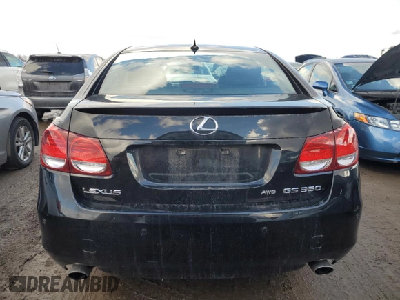 2009 Lexus GS 350 with VIN JTHCE96S490022753, listed as a Copart auction lot 44625155 with 161,718 mi miles and Salvage Title. Bid and sale history available at carsss.com. Image 6.