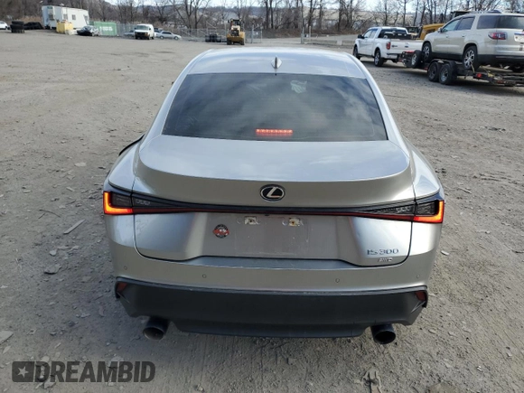 2021 Lexus IS 300 with VIN JTHC81F27M5044864, listed as a Copart auction lot 87612335 with 39,584 mi miles and Salvage title. Bid and sale history available at DreamBid. Image 6.