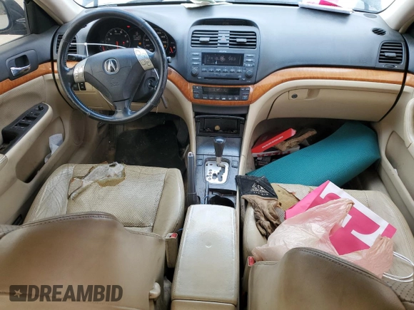 2004 Acura TSX with VIN JH4CL96814C011551, listed as a Copart auction lot 45917975 with 289,921 mi miles and Salvage Title. Bid and sale history available at carsss.com. Image 8.
