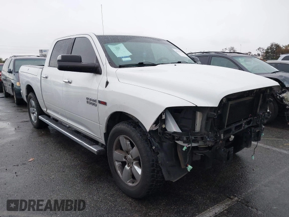 2017 Ram 1500 Big Horn with VIN 1C6RR6LM6HS628926, listed as a IAAI auction lot 41782100 with 112,482 mi miles. Bid and sale history available at carsss.com. Image 1.