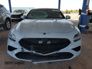 2022 Genesis G70 3.3T with VIN KMTG54TE6NU097060, listed as a Copart auction lot 61987105 with 21,878 mi miles and Salvage title. Bid and sale history available at DreamBid. Image 5.