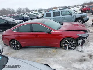 2023 Hyundai Sonata SEL Plus with VIN KMHL44J2XPA335792, listed as a IAAI auction lot 41636577 with 12,279 mi miles. Bid and sale history available at carsss.com. Image 14.
