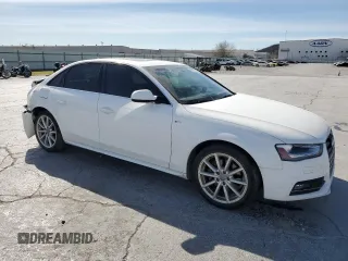 2015 Audi A4 Premium Plus with VIN WAUFFAFL2FN025314, listed as a Copart auction lot 50337625 with 61,014 mi miles and Salvage Title. Bid and sale history available at carsss.com. Image 4.