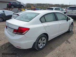2014 Honda Civic Sedan LX with VIN 19XFB2F53EE053423, listed as a IAAI auction lot 41936583 with 141,899 mi miles. Bid and sale history available at carsss.com. Image 4.