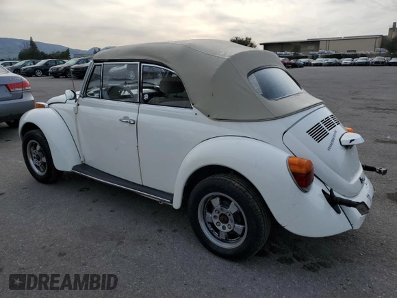 1976 Volkswagen Beetle with VIN 1562109448, listed as a Copart auction lot 48536135 with 10,295 mi miles and Salvage Title. Bid and sale history available at DreamBid. Image 2.