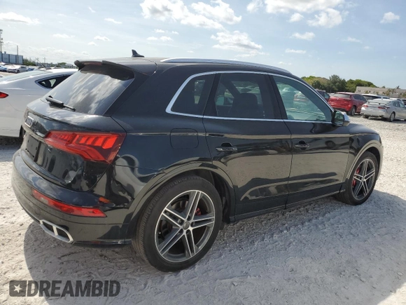 2019 Audi SQ5 Premium Plus with VIN WA1B4AFY2K2001281, listed as a Copart auction lot 56483835 with 24,524 mi miles and Clean Title. Bid and sale history available at DreamBid. Image 3.