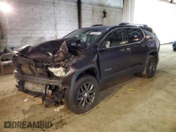 2017 GMC Acadia SLT with VIN 1GKKNMLSXHZ193347, listed as a Copart auction lot 45656015 with 0 mi miles and Salvage Title. Bid and sale history available at carsss.com. Image 1.