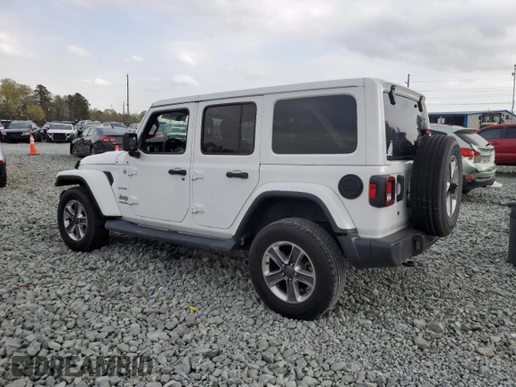 2019 Jeep Wrangler Unlimited Sahara with VIN 1C4HJXEG5KW602598, listed as a Copart auction lot 51666055 with 75,782 mi miles and Salvage Title. Bid and sale history available at carsss.com. Image 2.