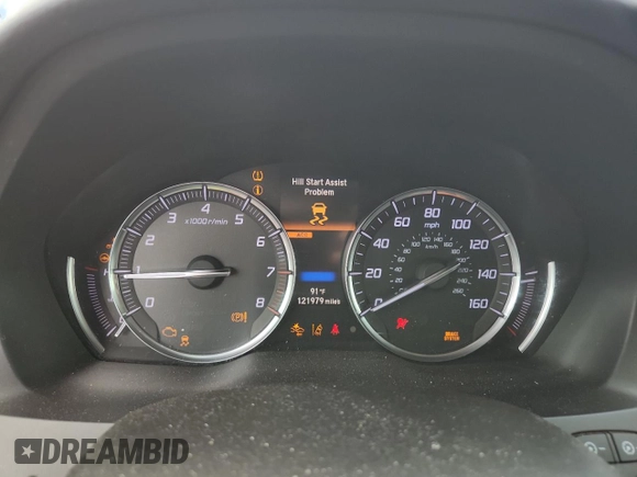 2019 Acura MDX Technology with VIN 5J8YD3H57KL012402, listed as a Copart auction lot 62819745 with 121,979 mi miles and Salvage title. Bid and sale history available at DreamBid. Image 9.