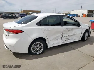 2022 Toyota Corolla Hybrid LE with VIN JTDEAMDE4NJ040406, listed as a Copart auction lot 48586865 with 81,098 mi miles and Salvage Title. Bid and sale history available at carsss.com. Image 3.