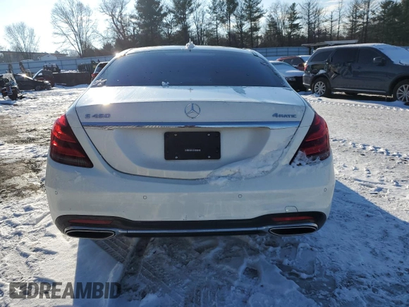 2020 Mercedes-Benz S-Class S 450 with VIN W1KUG6EB8LA559889, listed as a Copart auction lot 87282954 with 36,057 mi miles and Salvage Title. Bid and sale history available at carsss.com. Image 6.