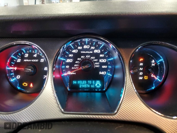2010 Ford Taurus SHO with VIN 1FAHP2KT0AG137908, listed as a Copart auction lot 53032905 with 214,574 mi miles and Clean title. Bid and sale history available at DreamBid. Image 9.
