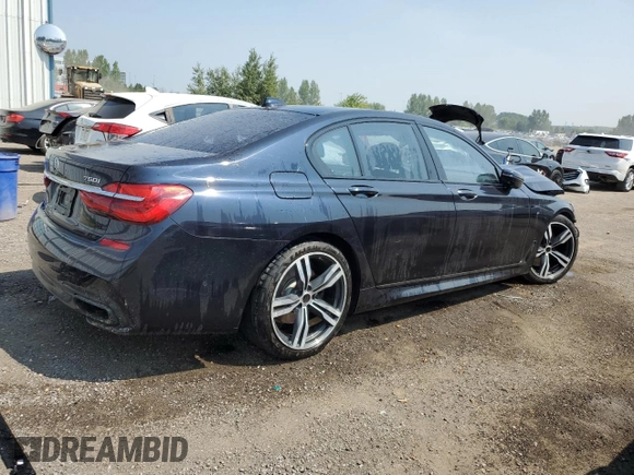 2017 BMW 7 Series 750i xDrive with VIN WBA7B0C57HG527064, listed as a Copart auction lot 62463405 with 103,454 mi miles and Salvage title. Bid and sale history available at DreamBid. Image 3.