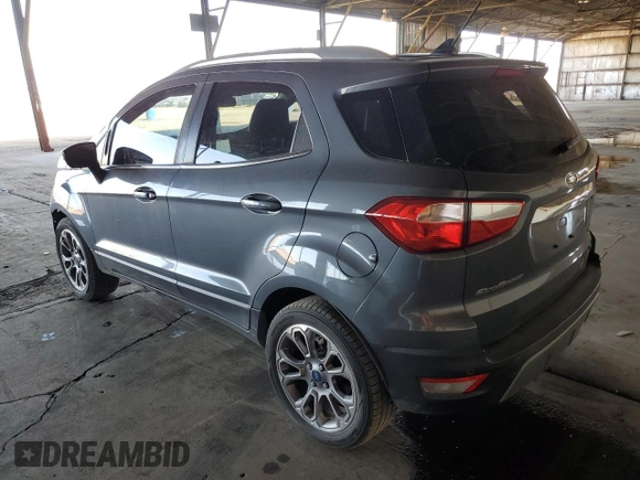 2018 Ford EcoSport Titanium z VIN MAJ3P1VE3JC214702, wystawiony jako Copart lot #53790815 z przebiegiem 105 504 mil mil oraz Szkoda całkowita • Salvage title. Historia ofert i sprzedaży dostępna na DreamBid. Obrazek 2.