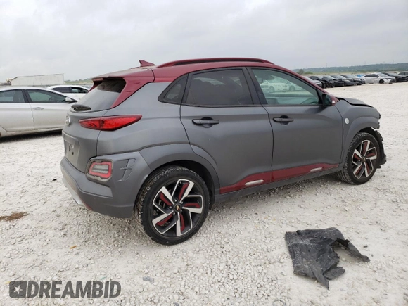 2019 Hyundai Kona Ultimate with VIN KM8K53A50KU311778, listed as a Copart auction lot 47336503 with 47,100 mi miles and . Bid and sale history available at DreamBid. Image 3.