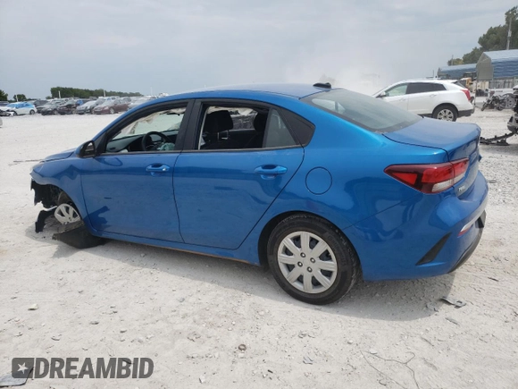 2023 Kia Rio S with VIN 3KPA24AD2PE623368, listed as a Copart auction lot 66708084 with 9,442 mi miles and Salvage Title. Bid and sale history available at carsss.com. Image 2.