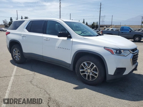 2018 Chevrolet Traverse LS with VIN 1GNERFKW5JJ222682, listed as a Copart auction lot 58275525 with 132,937 mi miles and Salvage title. Bid and sale history available at DreamBid. Image 4.