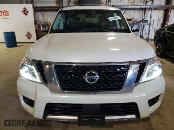 2017 Nissan Armada Platinum with VIN JN8AY2NE8H9707226, listed as a Copart auction lot 64148444 with 83,899 mi miles and Salvage Title. Bid and sale history available at carsss.com. Image 5.