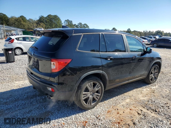2019 Honda Passport EX-L with VIN 5FNYF7H58KB004635, listed as a Copart auction lot 87083684 with 61,022 mi miles and Salvage Title. Bid and sale history available at carsss.com. Image 3.
