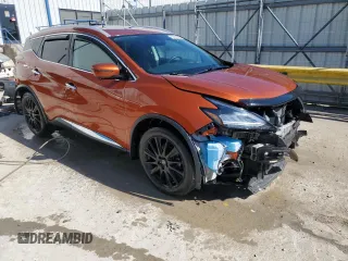 2020 Nissan Murano Platinum z VIN 5N1AZ2DS7LN103940, wystawiony jako Copart lot #46650505 z przebiegiem 43 564 mil mil oraz Szkody całkowita. Historia ofert i sprzedaży dostępna na DreamBid. Obrazek 4.