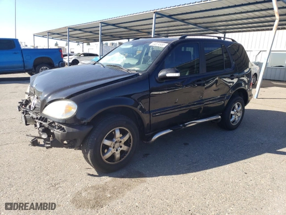 2003 Mercedes-Benz M-Class 3.7L with VIN 4JGAB57E13A425248, listed as a Copart auction lot 44074955 with 148,925 mi miles and Salvage Title. Bid and sale history available at carsss.com. Image 1.
