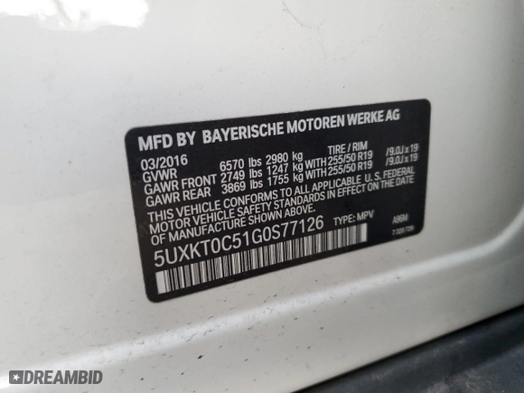 2016 BMW X5 eDrive xDrive40e with VIN 5UXKT0C51G0S77126, listed as a Copart auction lot 87663445 with 59,592 mi miles and Clean Title. Bid and sale history available at carsss.com. Image 13.