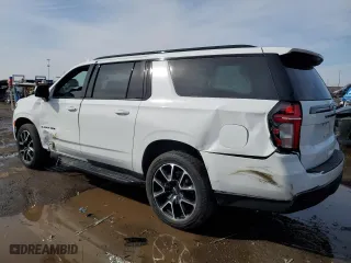 2021 Chevrolet Suburban RST with VIN 1GNSKEKD1MR333249, listed as a Copart auction lot 46404425 with 81,878 mi miles and Salvage Title. Bid and sale history available at carsss.com. Image 2.