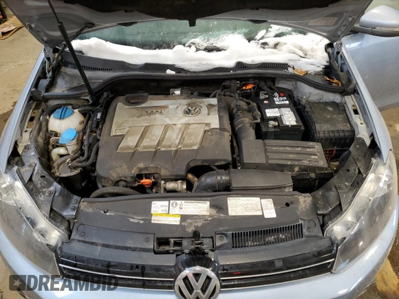 2012 Volkswagen Golf TDI with VIN WVWDM7AJ0CW144803, listed as a Copart auction lot 61574455 with 184,152 mi miles and Salvage title. Bid and sale history available at DreamBid. Image 11.