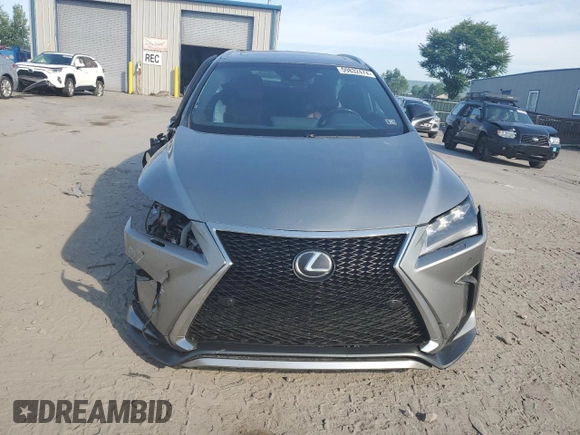 2017 Lexus RX 350 with VIN 2T2BZMCA1HC133521, listed as a Copart auction lot 59832474 with 186,327 mi miles and Salvage title. Bid and sale history available at DreamBid. Image 5.
