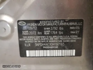 2013 Hyundai Elantra Limited PZEV with VIN 5NPDH4AEXDH197165, listed as a Copart auction lot 50725795 with 154,868 mi miles and Salvage Title. Bid and sale history available at carsss.com. Image 14.