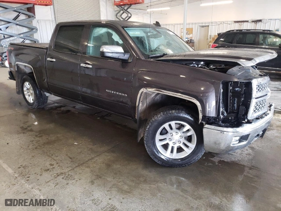 2015 Chevrolet Silverado 1500 LT with VIN 3GCUKREC5FG328084, listed as a Copart auction lot 48777745 with 0 mi miles and Salvage Title. Bid and sale history available at carsss.com. Image 4.