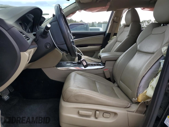 2014 Acura MDX Advance with VIN 5FRYD4H83EB037575, listed as a Copart auction lot 50621255 with 129,417 mi miles and Salvage Title. Bid and sale history available at DreamBid. Image 7.