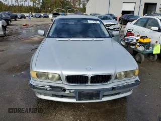 2001 BMW 7 Series 740iA with VIN WBAGG83441DN88709, listed as a Copart auction lot 77776194 with 0 mi miles and Salvage Title. Bid and sale history available at carsss.com. Image 5.