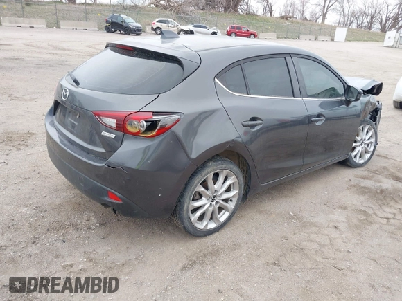 2014 Mazda 3 S Touring with VIN JM1BM1L30E1200337, listed as a IAAI auction lot 41906333 with 92,873 mi miles and . Bid and sale history available at DreamBid. Image 4.