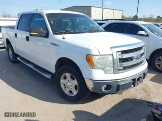 2013 Ford F-150 XL with VIN 1FTFW1CF2DKE62990, listed as a IAAI auction lot 41767912 with 257,503 mi miles. Bid and sale history available at carsss.com. Image 1.