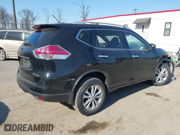 2015 Nissan Rogue SL with VIN 5N1AT2MV7FC912897, listed as a IAAI auction lot 41780048 with 147,889 mi miles and . Bid and sale history available at carsss.com. Image 4.