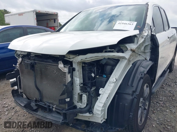 2019 Honda Ridgeline RTL-E with VIN 5FPYK3F78KB018356, listed as a IAAI auction lot 41946363 with 61,472 mi miles and . Bid and sale history available at DreamBid. Image 6.
