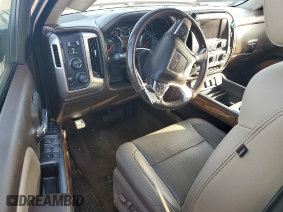 2017 GMC Sierra 2500HD SLT with VIN 1GT12TEY4HF160180, listed as a Copart auction lot 75448554 with 0 mi miles and Non Repairable. Bid and sale history available at carsss.com. Image 8.