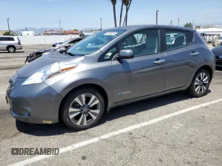2017 Nissan LEAF SL with VIN 1N4BZ0CP7HC301971, listed as a Copart auction lot 57188623 with 35,614 mi miles. Bid and sale history available at carsss.com. Image 1.