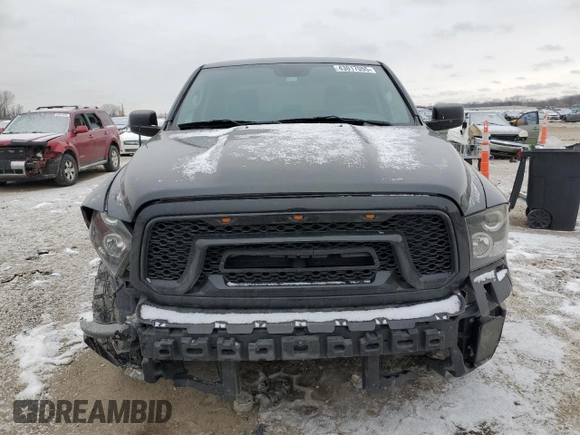 2018 Ram 1500 Express with VIN 1C6RR6FG1JS127115, listed as a Copart auction lot 43017055 with 87,487 mi miles and Salvage title. Bid and sale history available at DreamBid. Image 5.