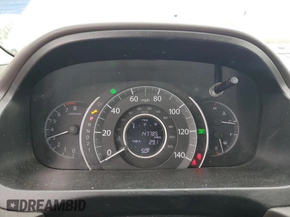2013 Honda CR-V EX-L with VIN 5J6RM3H75DL003893, listed as a Copart auction lot 51090805 with 147,785 mi miles and Salvage Title. Bid and sale history available at DreamBid. Image 9.