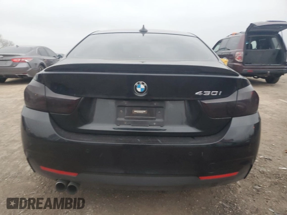 2017 BMW 4 Series 430i with VIN WBA4R7C50HK876586, listed as a Copart auction lot 81944434 with 75,301 mi miles and Salvage Title. Bid and sale history available at DreamBid. Image 6.