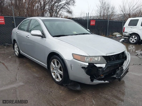 2004 Acura TSX with VIN JH4CL96844C046486, listed as a IAAI auction lot 41695787 with 148029 miles. Bid and sale history available at carsss.com. Image 1.
