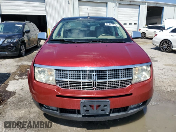 2007 Lincoln MKX with VIN 2LMDU88C47BJ34134, listed as a Copart auction lot 52240805 with 189,913 mi miles and Salvage Title. Bid and sale history available at carsss.com. Image 5.