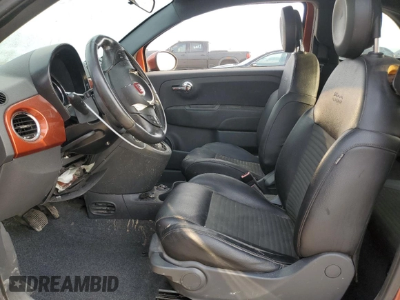 2015 FIAT 500 Sport with VIN 3C3CFFBR5FT648427, listed as a Copart auction lot 53160575 with 139,524 mi miles and Salvage Title. Bid and sale history available at carsss.com. Image 7.